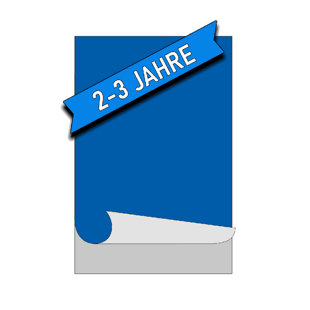 2 - 3 Jahresfolie transparent mit Glanz - Laminat - freies Format - Printdino