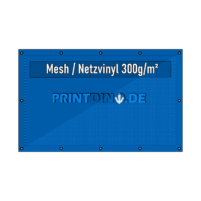 Banner Netzvinyl 300g/m² Freies Format - Printdino
