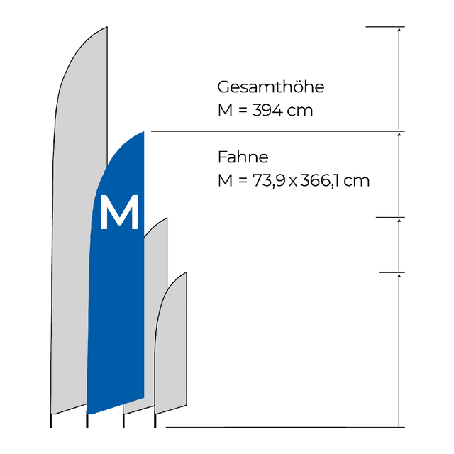 BEACHFLAG - WING XS - L - Printdino